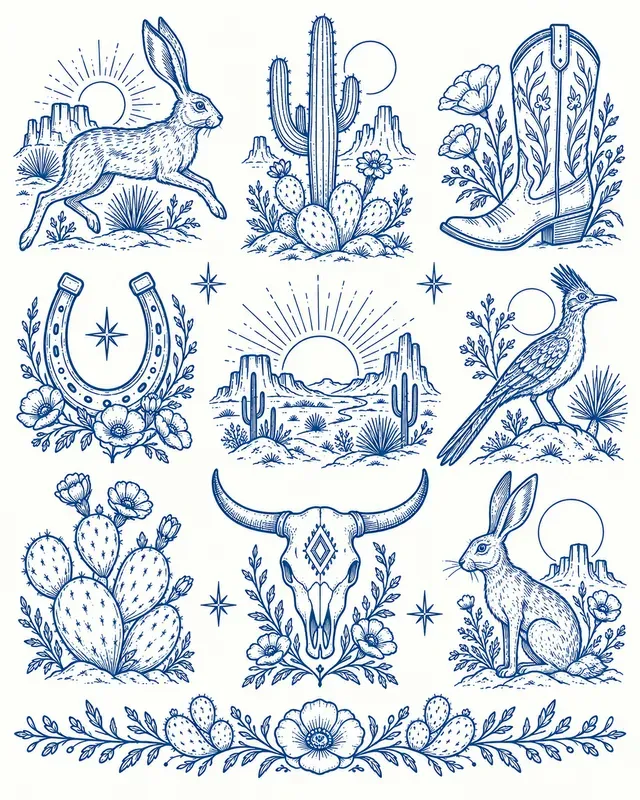 Folk Embroidery Transfer Sheets