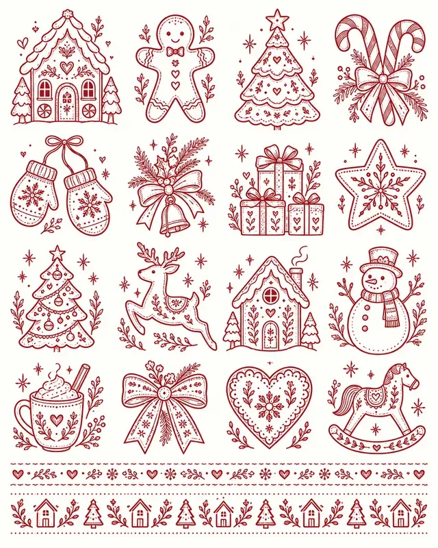 Folk Embroidery Transfer Sheets