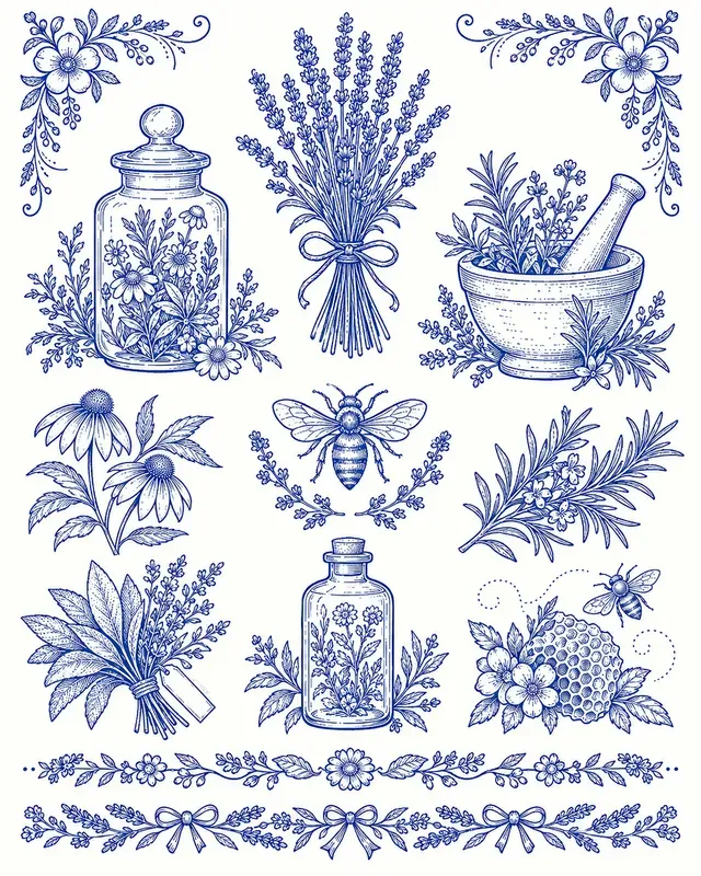 Folk Embroidery Transfer Sheets