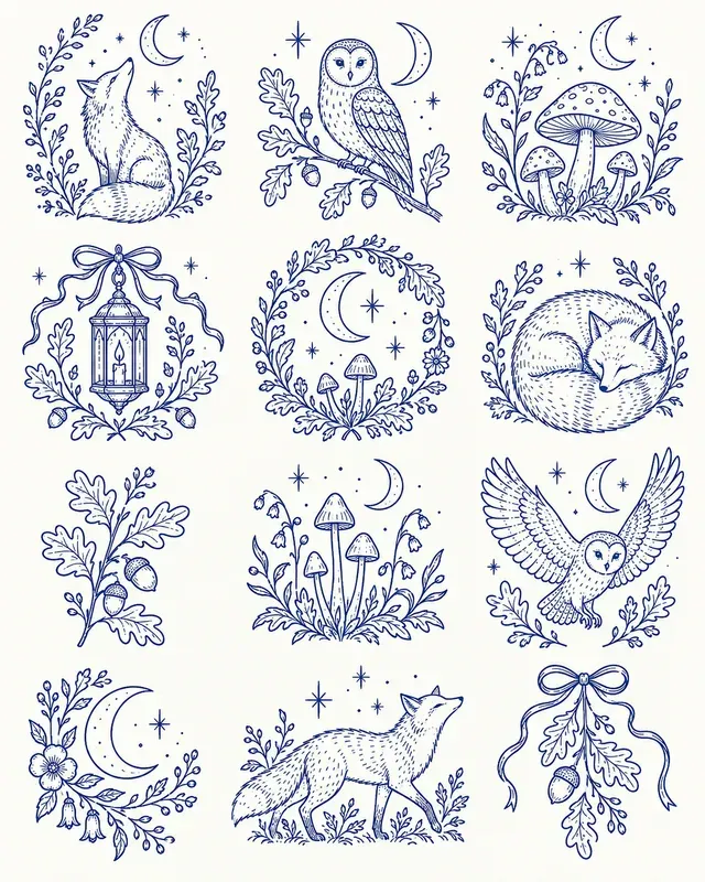 Folk Embroidery Transfer Sheets