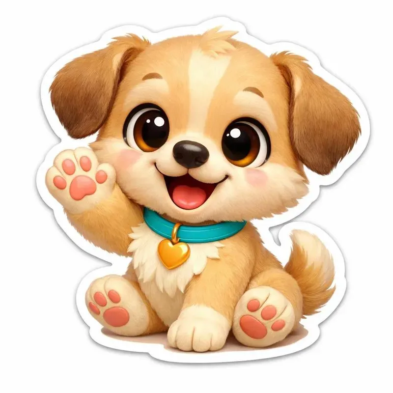 Cute 3D Animal Mascot Sticker Emojis
