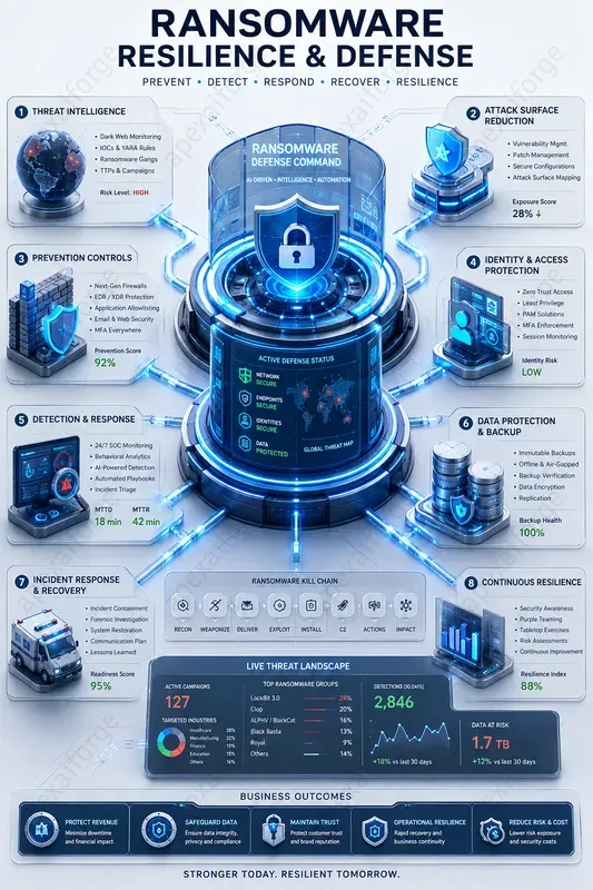 3D Cybersecurity Infographics