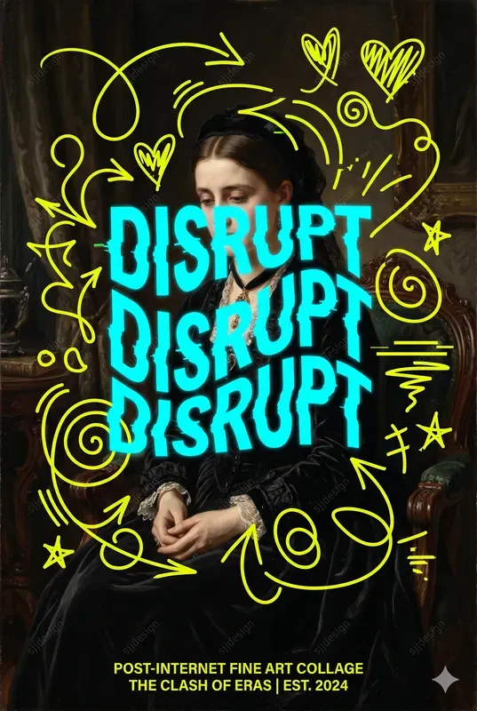 Digital Vandal Neon Poster Style
