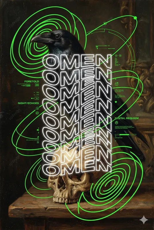 Digital Vandal Neon Poster Style