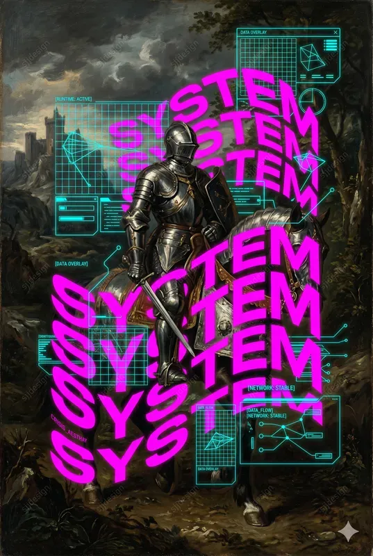 Digital Vandal Neon Poster Style