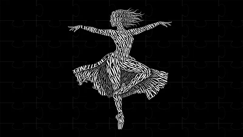 Typographic Calligram Art
