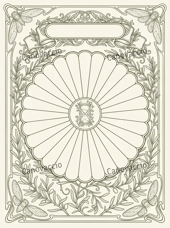 Art Nouveau Radial Habit Tracker Pages