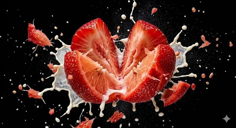 Hyperrealistic Food Explosion Macros