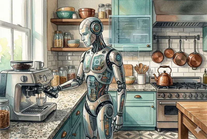 Watercolor Industrial Domestic Robots