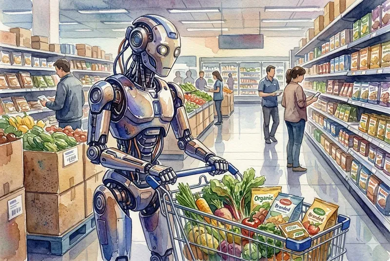 Watercolor Industrial Domestic Robots