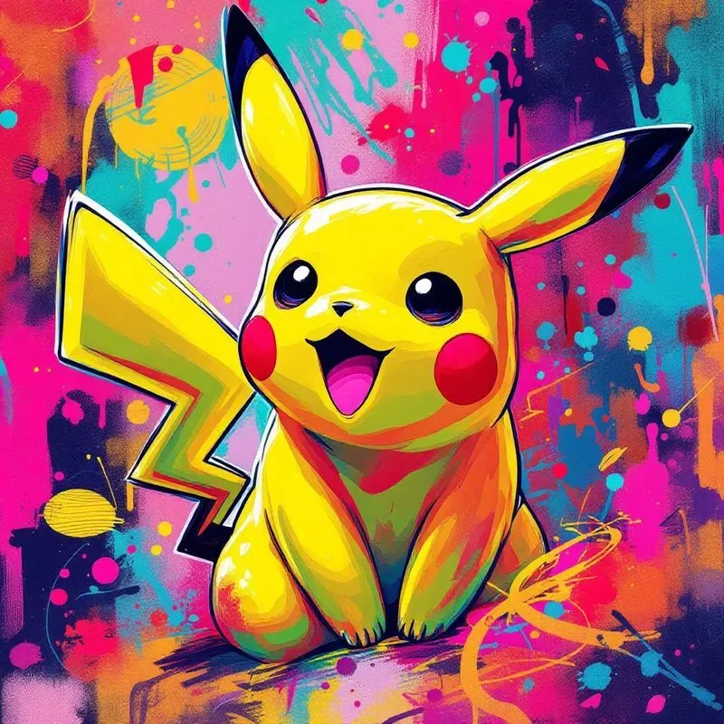 Vibrant Animestyle Graffiti Portraits