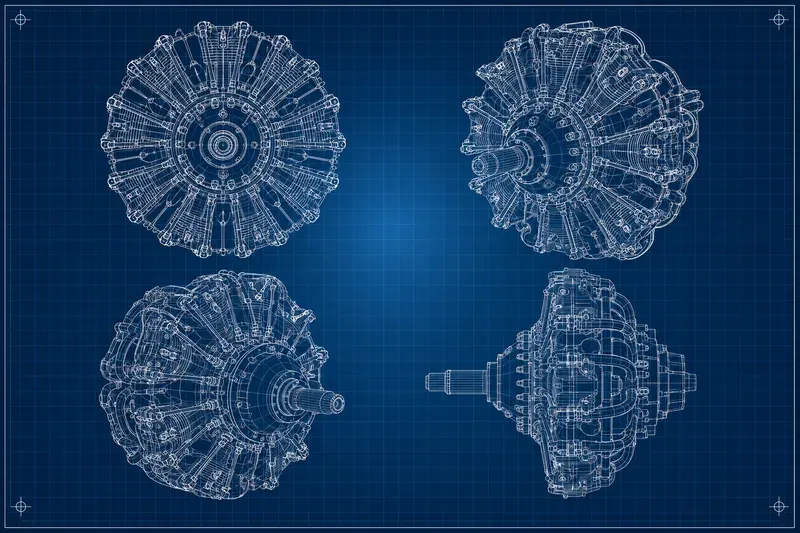 2D Cad Blueprint Image Templates