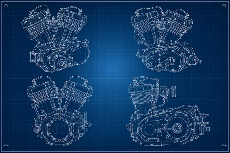 2D Cad Blueprint Image Templates
