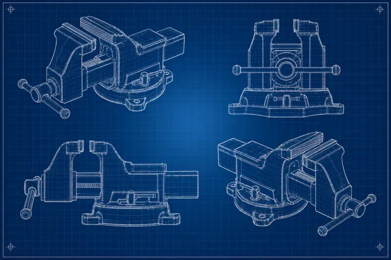2D Cad Blueprint Image Templates