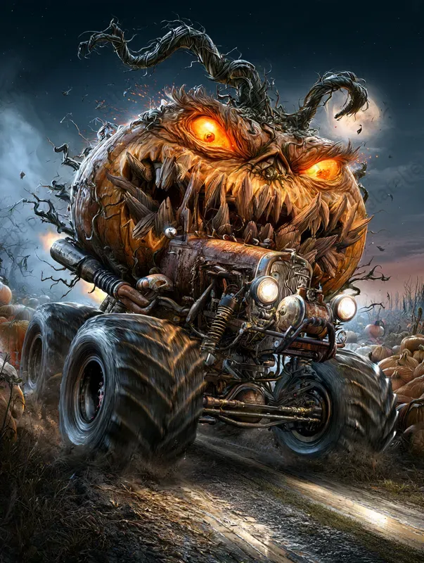 Creepy Halloween Monster Trucks