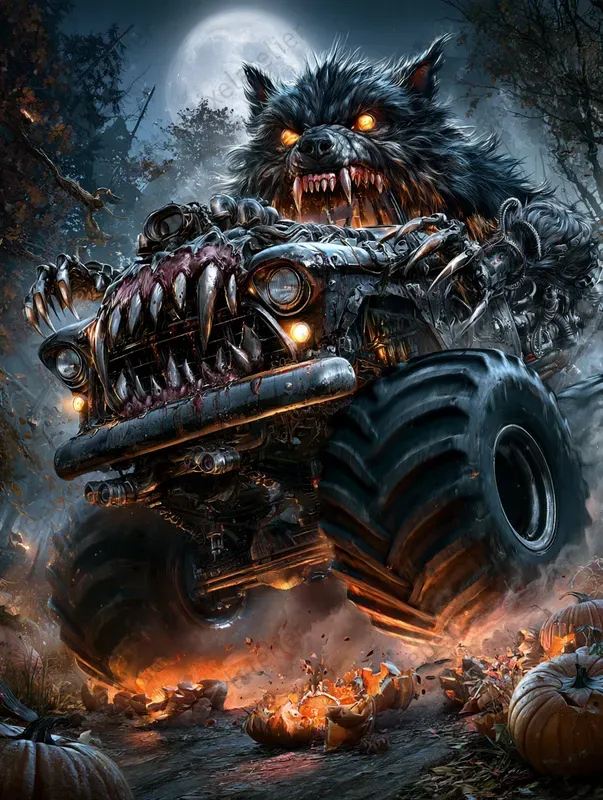 Creepy Halloween Monster Trucks