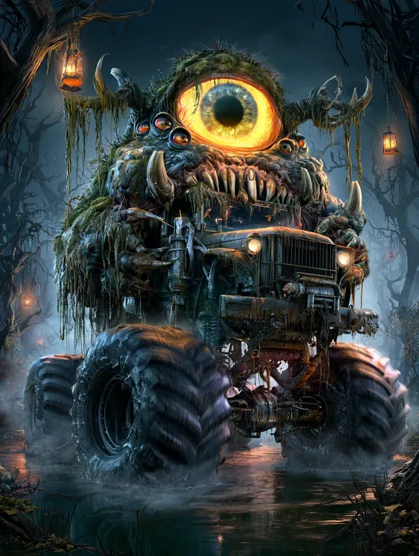 Creepy Halloween Monster Trucks