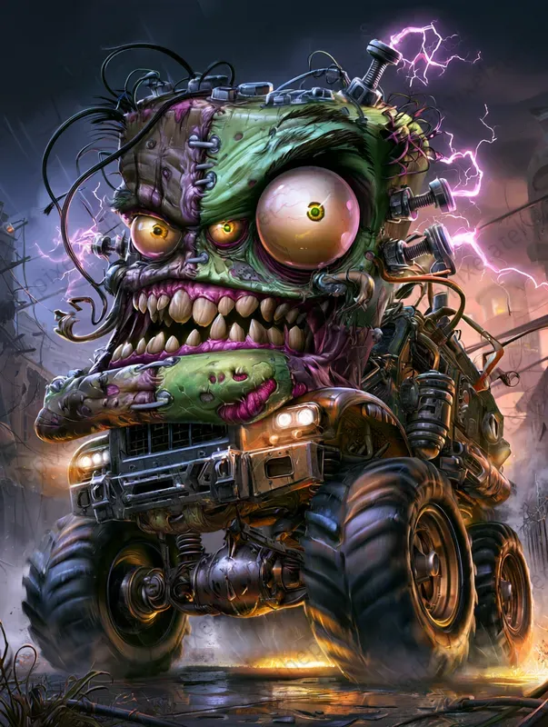 Creepy Halloween Monster Trucks