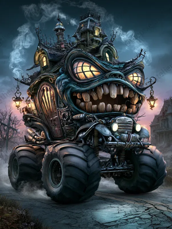 Creepy Halloween Monster Trucks