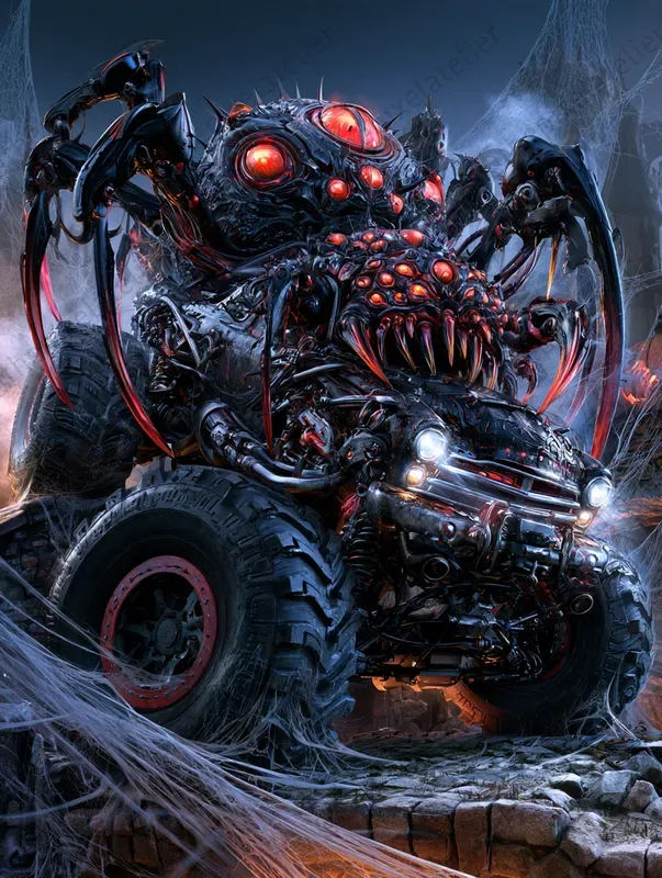 Creepy Halloween Monster Trucks
