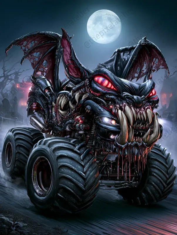 Creepy Halloween Monster Trucks