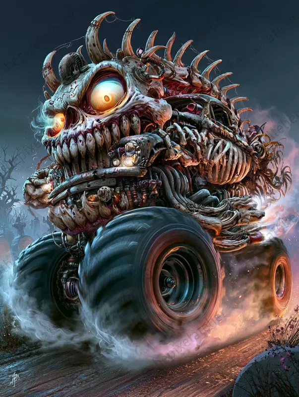Creepy Halloween Monster Trucks
