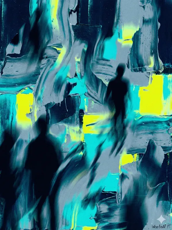 Liquid Glass Impasto Surrealism