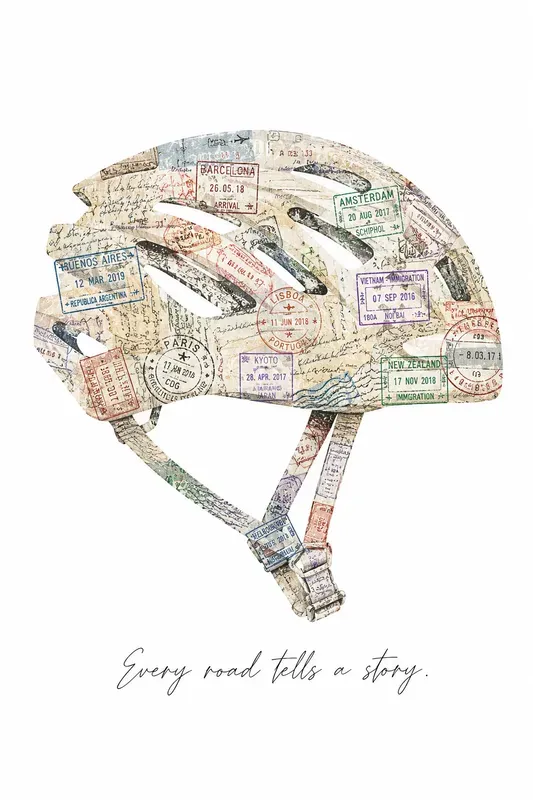 Vintage Passport Stamp Travel Poster Art