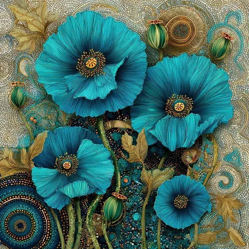 Whimsical Folk Floral Art Bundles