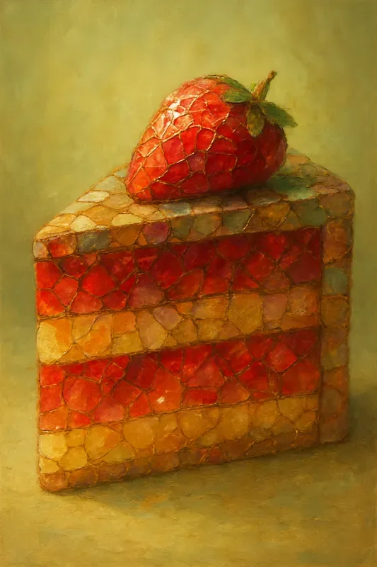 Surreal Mosaictilesstyle Food