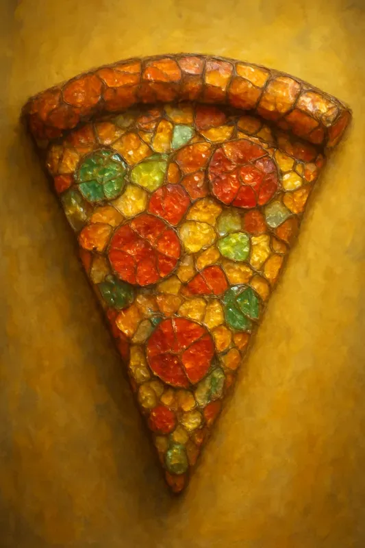 Surreal Mosaictilesstyle Food