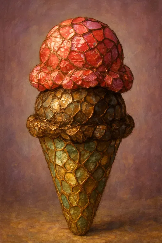 Surreal Mosaictilesstyle Food