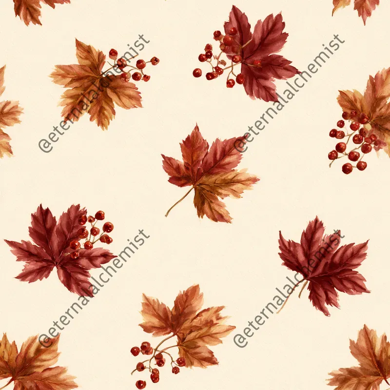 Painted Autumn Scrapbook Papers