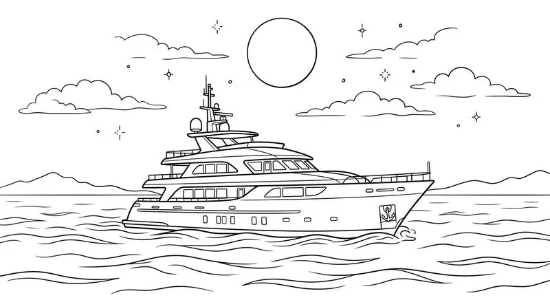 Nature Sceneries In Elegant Line Art