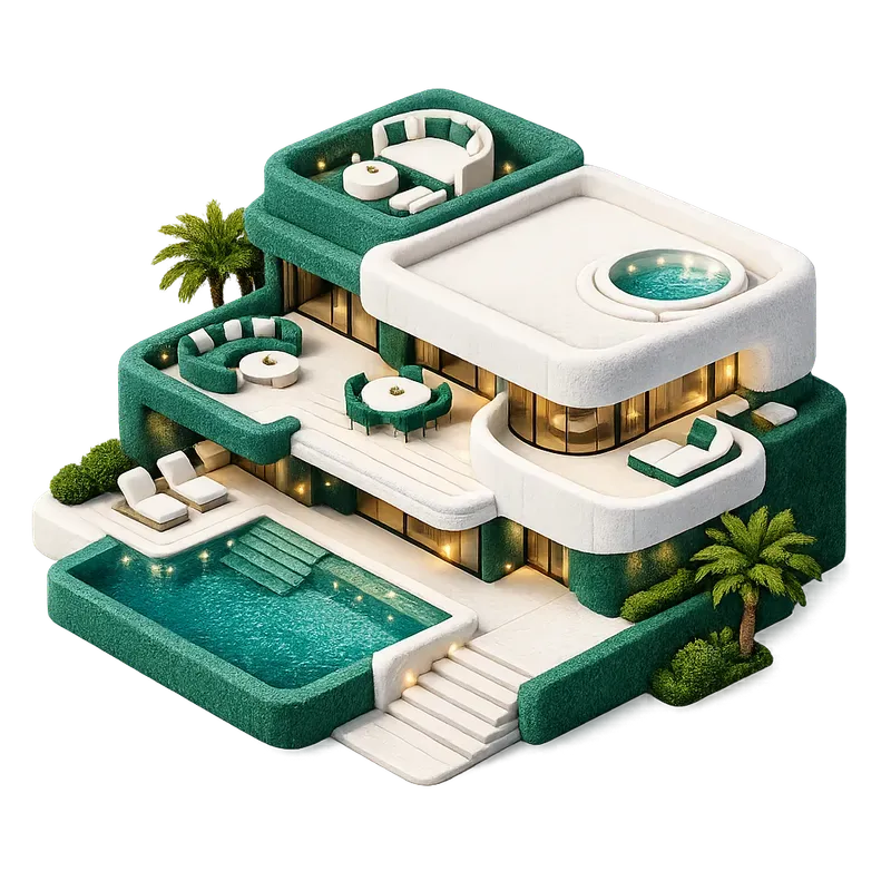 Luxury Real Estate 3D App Icon Assets