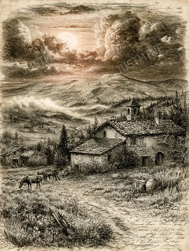 Vintage European Views Wall Art