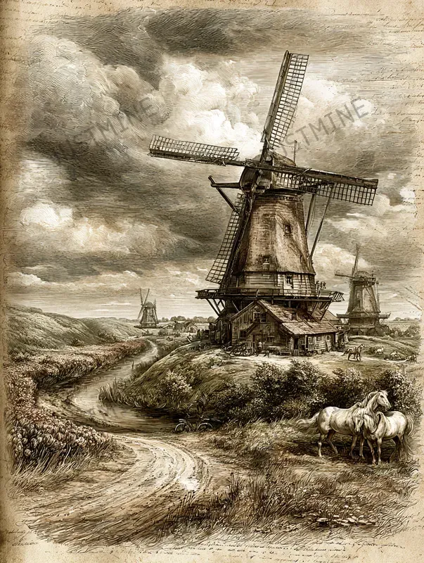 Vintage European Views Wall Art