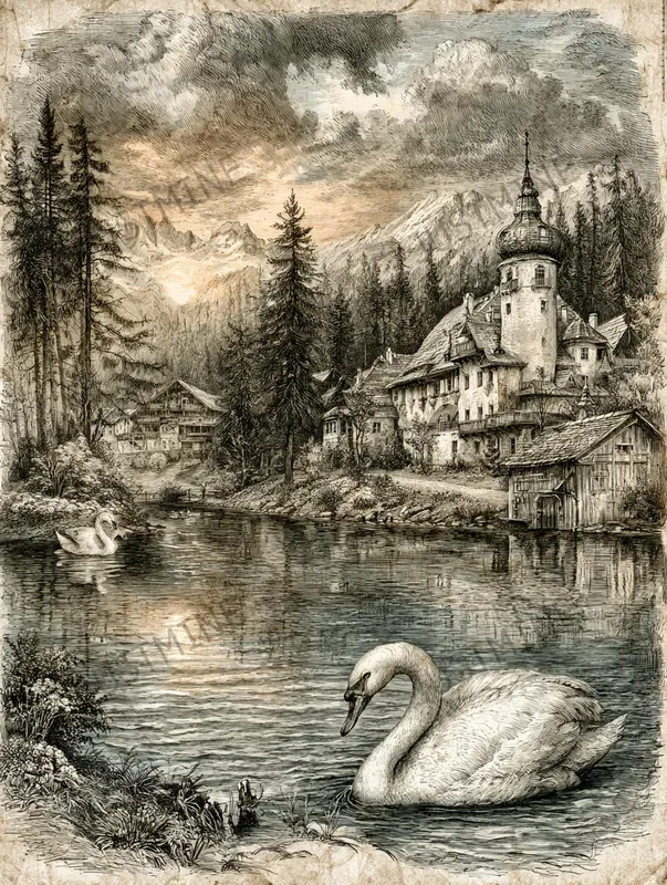 Vintage European Views Wall Art