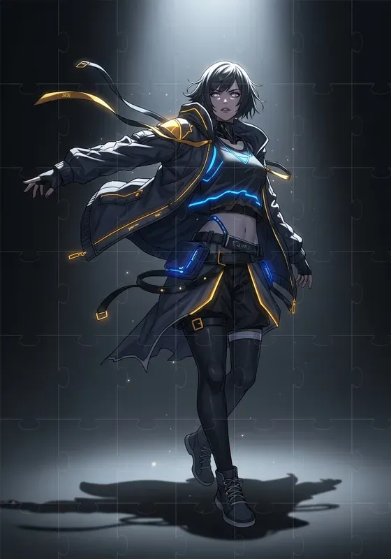 Dark Anime Power Girls
