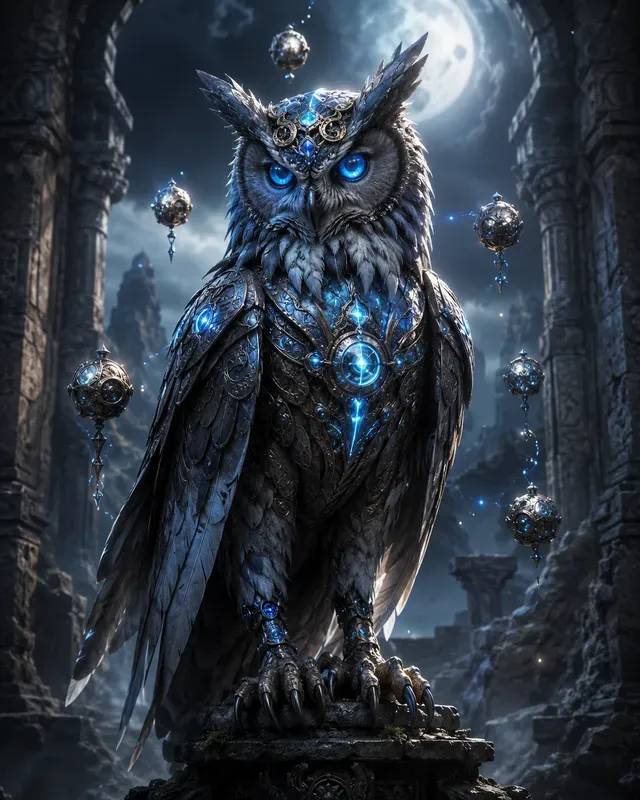 Biomechanical Animal Deity Art