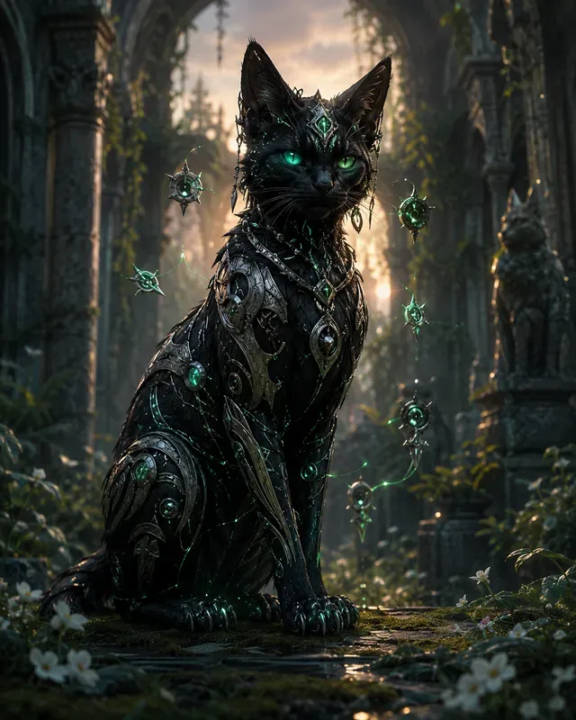 Biomechanical Animal Deity Art