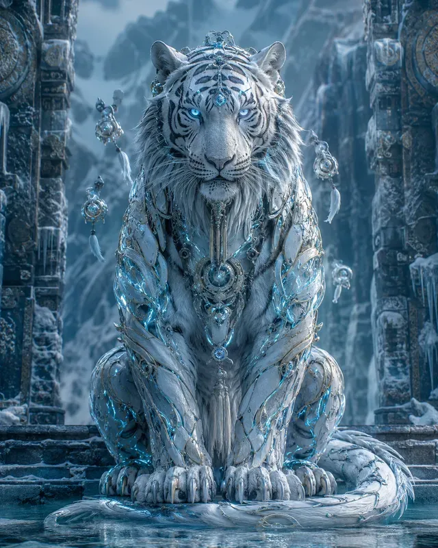 Biomechanical Animal Deity Art