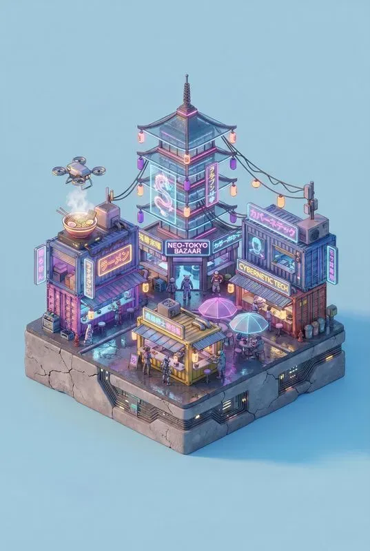 Pro 3D Isometric Microworld Generator