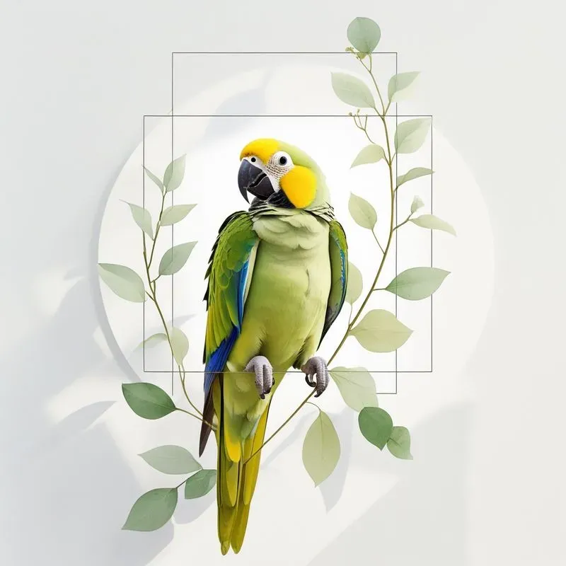 Minimal White Bg HD Bird Art
