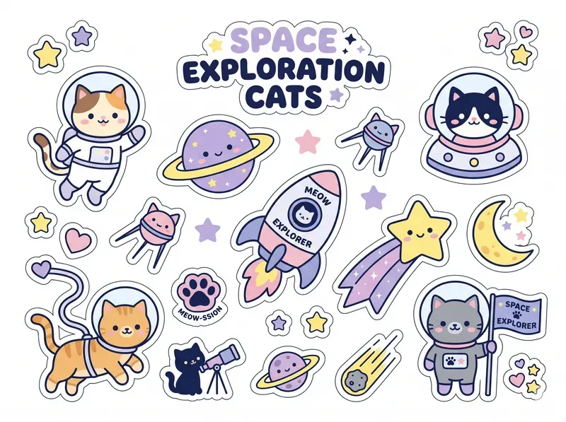 Kawaii Sticker Sheet Packs