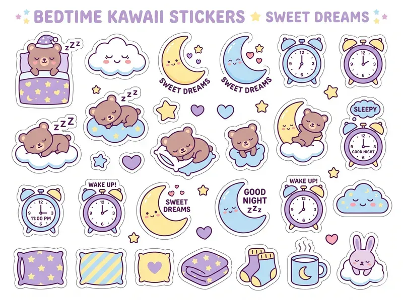Kawaii Sticker Sheet Packs