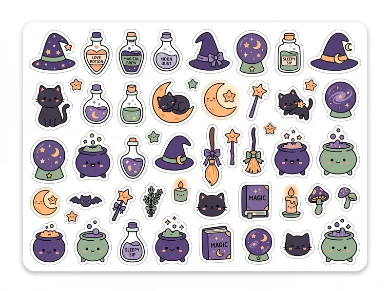 Kawaii Sticker Sheet Packs