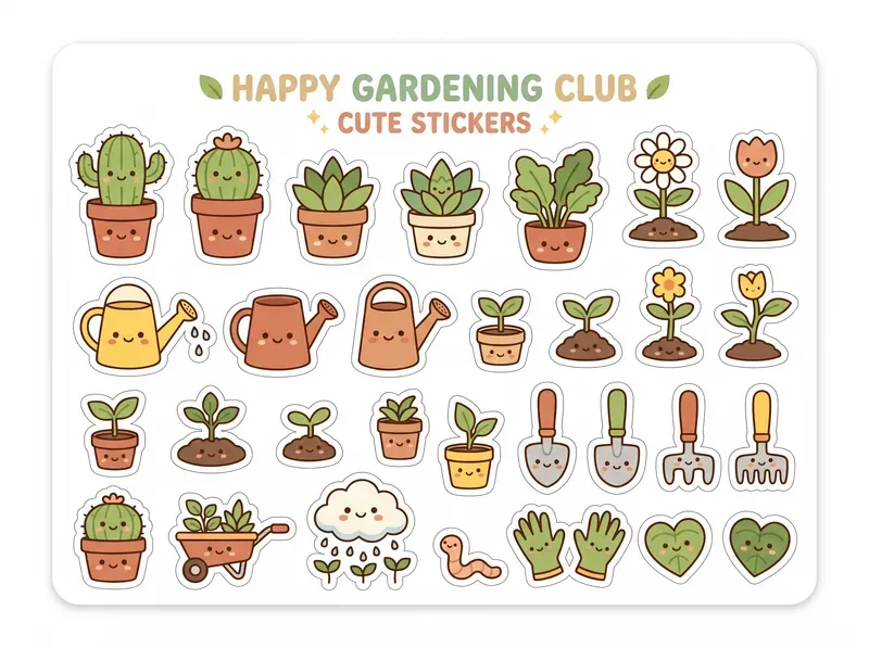 Kawaii Sticker Sheet Packs