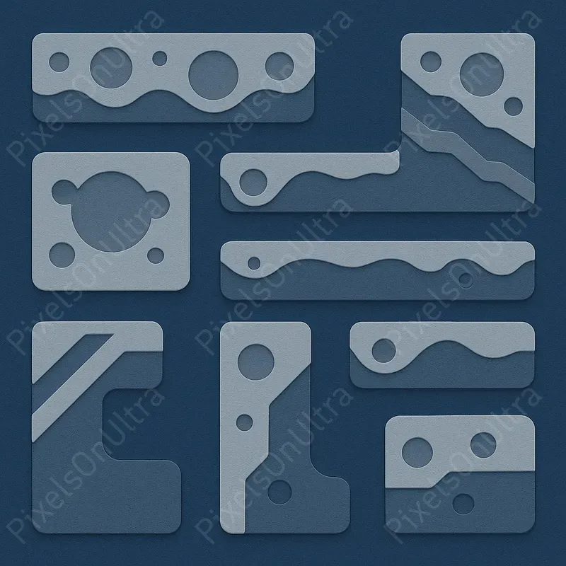 2D Paper Cutout Platform Tiles Packs