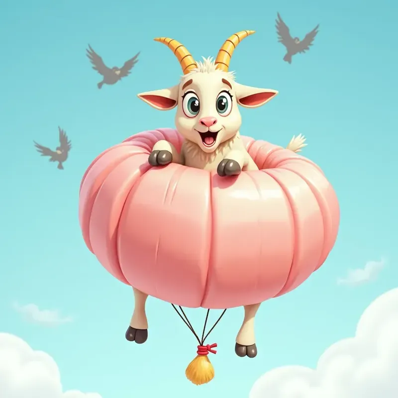 Caricature Animals In Air
